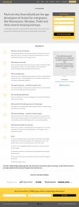 App development landing page for ppc